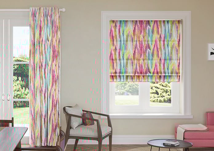 Bombay Velvet, Pop Fusion - Motorised Roman Blind - Image 3